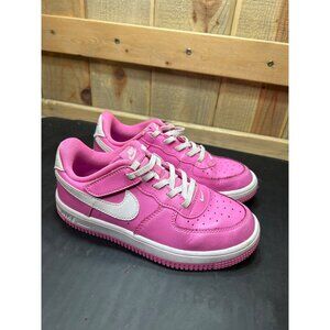 Nike Force 1 Girls Pink & White Sneakers Size 2Y